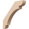 Ekena Millwork 3-inch W x 18-inch D x 18-inch H Olympic Rough Cedar Woodgrain TimberThane Knee Brace, Primed BRCUR03X18X18OLYRCPR - alternate 1